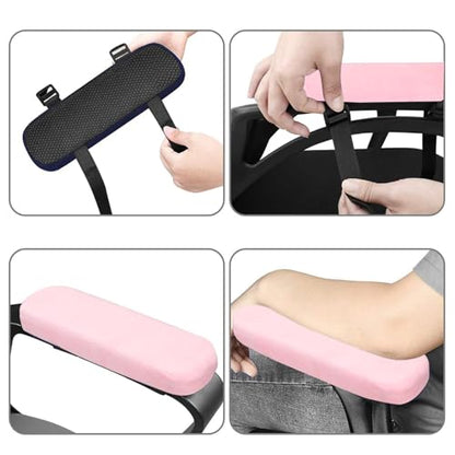 MOSISO Chair Armrest Pads, Home/Office Chair Arm Rest Covers, Pink - color: Pink