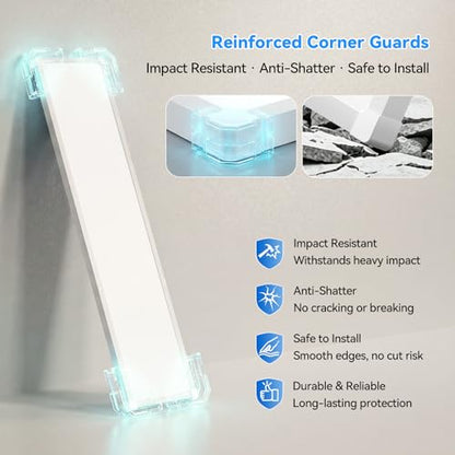 AIKVSXER 2PCS 1x4 LED Flat Panel Light Surface Mount with Wireless Switch | App Control, Night Mode, 50W 5500LM, 3000K/4000K/6500K, Ultra-Thin LED Light for Office Home,120-277V - White