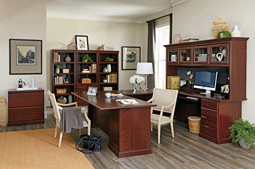 Sauder Heritage Hill Library/ Book shelf, Classic Cherry finish - size: L:29.80" x W:13.09" x H:71.26"