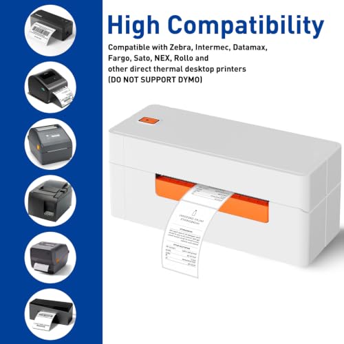 ESSENTIAL 2.25" x 4" Direct Thermal Labels, 1" Core (350 Labels, 1 Roll) - size: 2.25"x4"