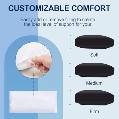 Recliner Pillow, Adjustable Neck & Head Support Pillow - color: Black