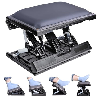 Adjustable Foot Rest Under Desk for Office,Home, Gaming & Study - color: Gray, size: Extra Large