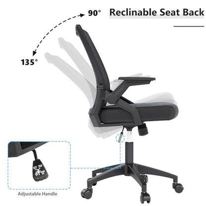 OS MOTOR Ergonomic High-Back Mesh Office Chair with Lumbar Support