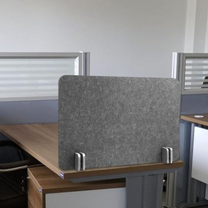 Acoustic Desk Divider Stand Up Privacy Partition Soundproof Felt Screen Lightweight Design Suitable for, Rectangle Dark Gray - color: Rectangle Dark Gray
