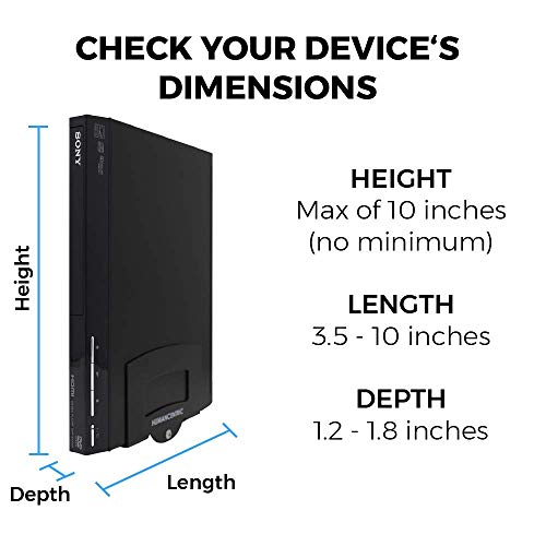HumanCentric Cable Box & Modem Mount, Adjustable Wall Mount | Small Devices | For small & Narrow Devices, Cable Boxes, Modems, DVD Players, Streaming Media Devices, Mount Behind the TV, Hardware Included - size: Small and Narrow