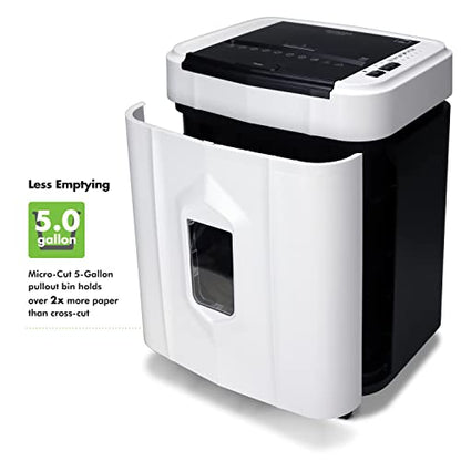 Aurora AU120MB 120-Sheet Auto Feed High Security Micro-Cut Paper Shredder / 30 Minutes (White/Black) - style: 120-Sheet AutoFeed MicroCut (White)