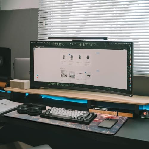 Large Computer Mouse Pad with Non-Slip Base for Desktop, Cute Gaming Mouse Mat with Stitched Edges, Long Extended Anime Mousepad for Laptop, 31.5 x 11.8 inches (Pink Cherry Blossoms) - color: Pink Cherry Blossoms