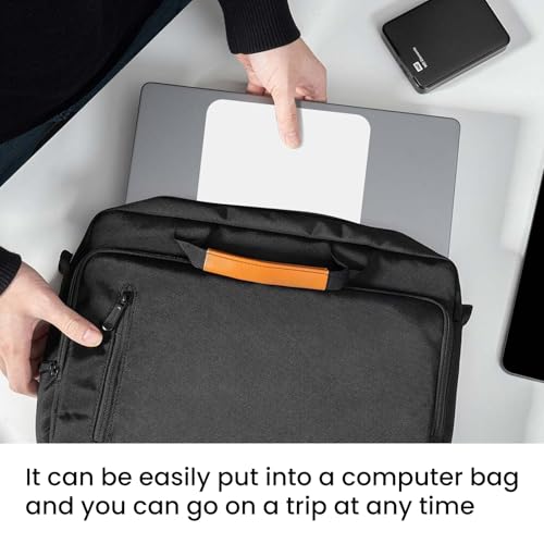 Small Mouse Pad 6 x 8 Inch, Horizontal and Vertical Flexible use. Great for Traveling, Wireless laptops, Keyboard Trays, Offices, etc. (White) - color: white