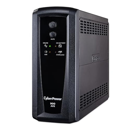 CyberPower CP900AVR AVR UPS Battery Backup and Surge Protector | 900VA 560W UPS with 8 outlets and AVR technology for workstations, networks and home entertainment - style: CP900AVR