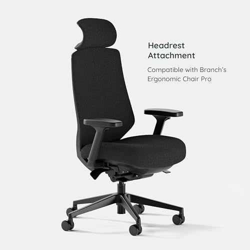 Branch Adjustable Ergonomic PRO Headrest Attachment | Only Compatible with The Ergonomic Chair PRO, Experience Optimal Comfort and Support, Black Boucle - color: Black Boucle