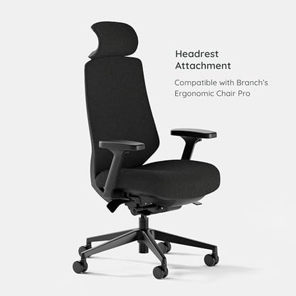 Branch Adjustable Ergonomic PRO Headrest Attachment | Only Compatible with The Ergonomic Chair PRO, Experience Optimal Comfort and Support, Black Boucle - color: Black Boucle
