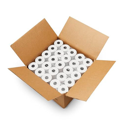 (50 Rolls) 2 1/4 x 85' First Data FD130 FD50 FD400 FD55 FD100Ti Thermal Paper - size: 2-1/4" x 85' Thermal