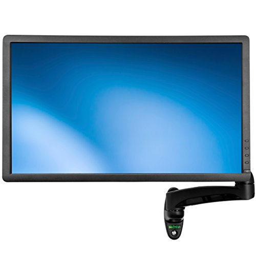 StarTech Wall Mount Monitor Arm 12in to 34in up to 19.8lb/9kg, VESA, Black - color: Black, style: Full-Motion