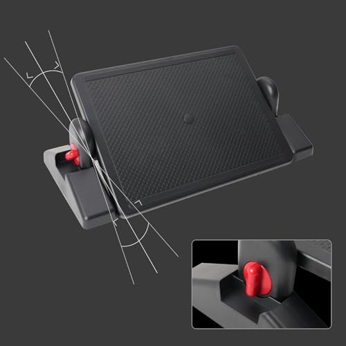 DXRacer Ergonomic Adjustable Desk Foot Rest, Foot Stools Footrest for Under Office Desk (Basic) - color: Basic