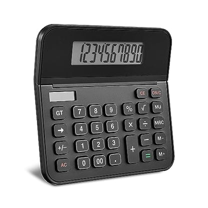 Staples 10‑Digit Desktop Calculator, Large Display with Big Buttons, Solar & Battery Dual Power, Basic Office Calculator for Business, Home & School, Black, 2‑Pack (ST250‑CCVS) - style: 2 Pack