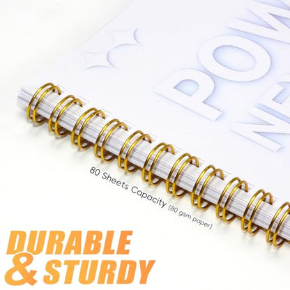 Rayson Wire Binding Spines, 7/16" 3:1 Pitch, 32-Loop Gold, 100 Pack | Binds up to 80 sheets; double-loop design helps pages turn smoothly in reports, manuals and project files.