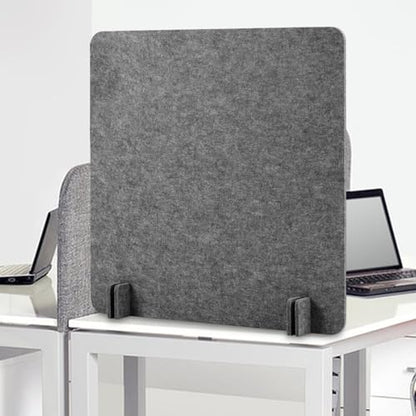 Acoustic Desk Divider Stand Up Privacy Partition Soundproof Felt Screen Lightweight Design Suitable for, Square Dark Gray - color: Square Dark Gray