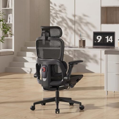 SIHOO B300 PRO Ergonomic Office Chair, High Back Mesh Computer Chair, Balck - color: Soft Black, size: Pack of 1