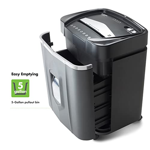 Aurora Anti-Jam 16-Sheet Crosscut Paper/CD and Credit Card Shredder/ 5-Gallon pullout Basket 30 Minutes Continuous Run Time - style: 16-Sheet CrossCut Shredder