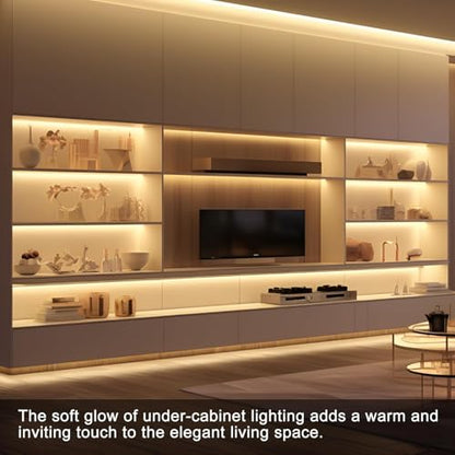 9-Lights LED Recessed Lighting Wall Panel Lights,Self-Adhesive Wood Slat Wall Panel Strip Light,4000K Touchable Switch Dimmable LED Aluminum Channel lamp,Under Cabinet Light(39in+31.5in+23.6in) - color: 9-Lights