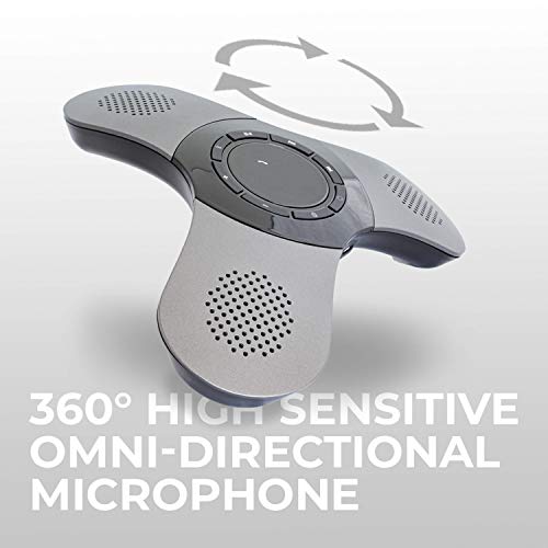 Conference Speaker and Microphone, 360° Voice Pickup, Noise Reduction - size: 1 Pack
