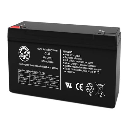 AJC Battery Compatible with Deltec PRM1000 6V 12Ah UPS Battery