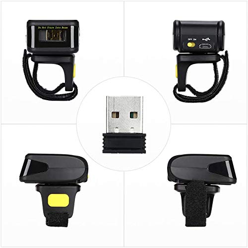 Eyoyo Portable Mini 1D UPC Wireless Wearable Ring Finger Barcode Scanner