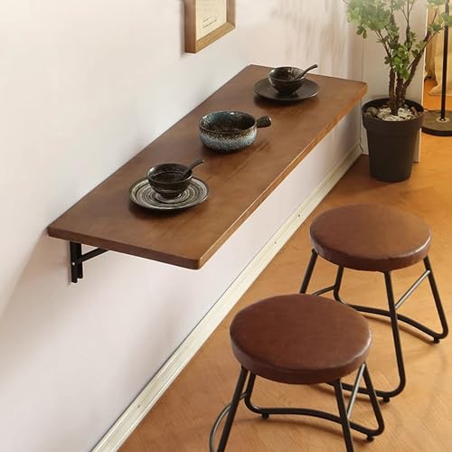 Wall Mounted Folding Table,Fold Down Table Wall Mounted,Laundry Room Table for Folding Clothes,Foldable Floating Mount Desk for Small Spaces,Home Office,Kitchen Dining
