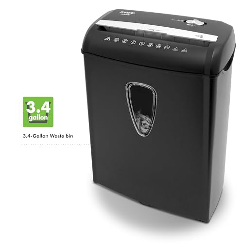 Aurora AU890XA 8-Sheet Crosscut Paper and Credit Card Shredder with Wastebasket - style: 8-Sheet CrossCut Shredder
