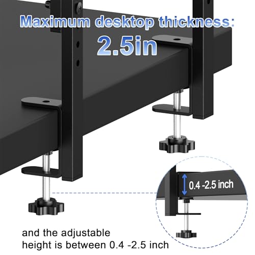 2-Tier Desk Shelf - color: Black