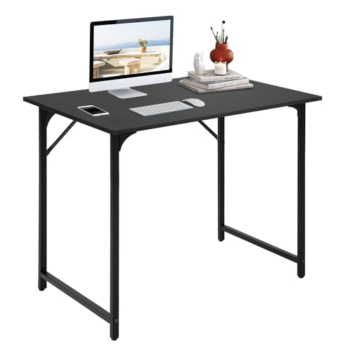 BestOffice Computer Desk,Home Office Desk, Modern Simple Style for Home Office Study Writing (Black, 32 Inch) - color: Black, size: 32 Inch