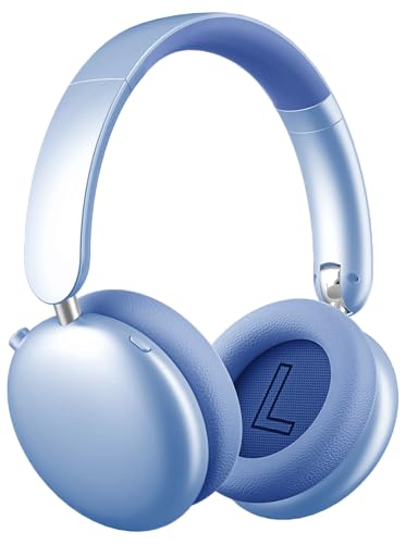 Wentronic Y06 Noise Cancelling Headphones,58H Playtime and 5 EQ Music Modes Wireless Over Ear Bluetooth Headphones with Microphone,Lossless Audio,Multipoint Connection,Foldable,Lightweight,Blue - color: Blue