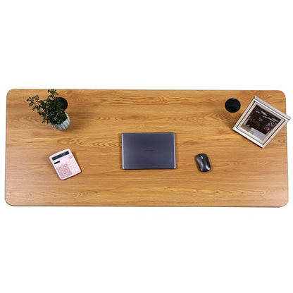 ApexDesk Quattro Series 60" Electric Adjustable Standing Computer Desk for Home and Office Width and Height Adjustable, Rectangular Canary White Frame - color: Canary-white Rectangular, size: 60" Rectangular