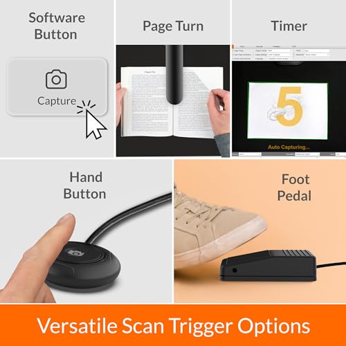 Innex DS200 Professional USB Book & Document Scanner, 26MP