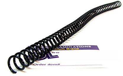 Akiles Spiral Coil Binding Spines 6mm x 305mm (1/4 x 12-inch), Black | 4:1 pitch, Pack of 100 - color: Black, size: 6mm x 305mm (1/4" x 12")