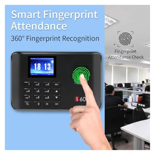 Biometric Attendance System USB Fingerprint Exit Record Recorder Reader Time Clock in Employees Date Machine Electronic Device