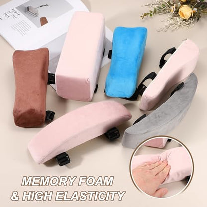 PATIKIL Office Chair Arm Pads 1Pair Office Chair Arm Cover 30x8x5cm Pink - color: Pink