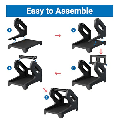 Jiose 4x6 Label Holder - Work with Desktop Thermal Printer (Black)