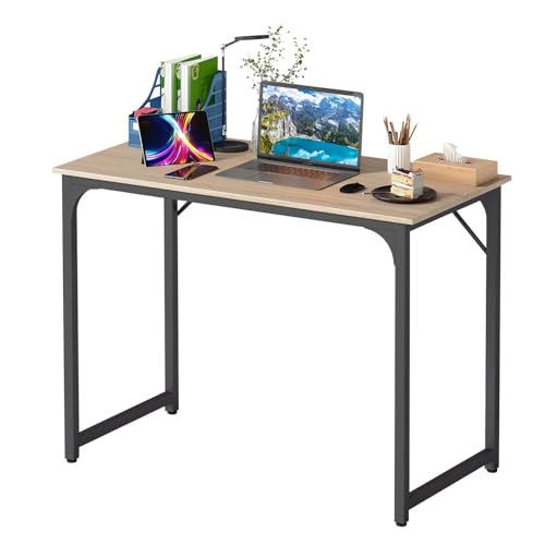 BestOffice Computer Desk,Home Office Desk, Modern Simple Style for Home Office Study Writing (Nature, 39 Inch) - color: Nature, size: 39 Inch