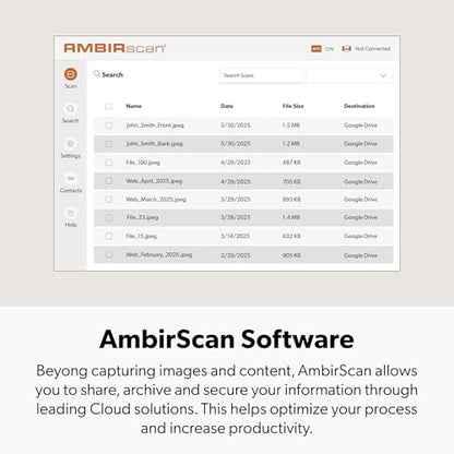 Ambir Technology PS667 Simplex A6 Card Scanner