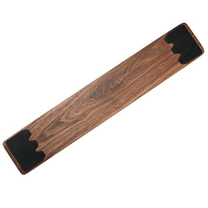 Wooden Keyboard Wrist Rest, Keyboard Wooden Palm Rest, Keyboard Wrist Rest Pad, Walnut Wrist Rest, Solid Wood Mouse Pad Wrist Guard, Wrist Rest Pad, Wrist pad for Keyboard, (Black Walnut, 11.8in) - color: Black Walnut, size: 11.8in