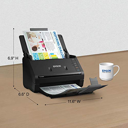 Epson Workforce ES-400 II High-Speed Color Duplex Desktop Document Scanner | For Computers including PC and Mac with Auto Document Feeder and Image Adjustment Tools