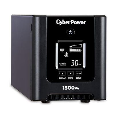 CyberPower OR1500PFCLCD PFC Sinewave UPS System, 1500VA/1050W, 8 Outlets, AVR, Mini-Tower - size: 1500VA
