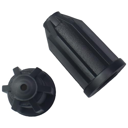 10 Pcs Black Plastic Caster Rod Insert Sleeve Suitable for Universal Wheel Rod Inserts for Chair Casters, Furniture Legs & Swivel Wheels