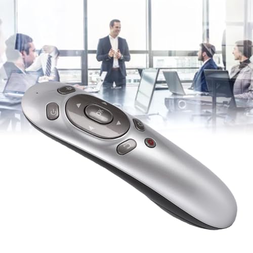 Zopsc Wireless Presentation Clicker, 2.4G USB Ergonomic PPT Presenter Remote Clicker for Laptop PC Computer, Plug and Play, up to 15 m