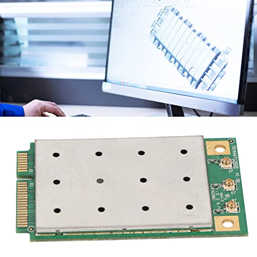 Mini Network Adapter Card, 1300Mbps QCA9880 PCIe Interface Gigabit Card 5G for Windows 7, 8, 10, XP Server Desktop, Supports 80211ac B G N 3 X 3 MIMO