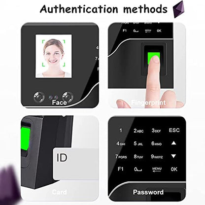 Time Clocks for Small Business,Clock in and Out Machine for Employees,Work Attendance Machine with Face Recognition,Fingerprint Scan,ID Card,for Employee Small Business