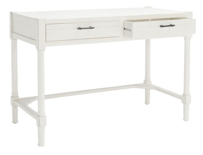 Safavieh Home Collection Filbert Distressed White 2-Drawer Writing Desk DSK5701A - color: Distressed White