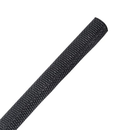 Automotive Mesh Woven Wire Sheathing Split Wire Loom 1/4"-48ft | Black Self-Wrap Braided Cable Sleeves Wire Loom Tubing Cord Organize for Wires/Audio Video Cable/Multi-Cable Strings - style: 1/4" - 48 Feet