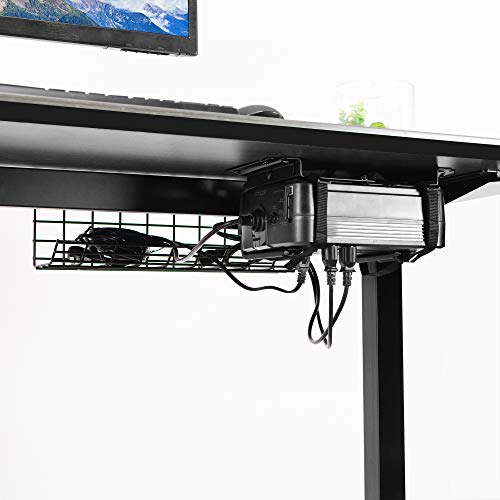 VIVO Universal UPS, Mini PC CPU, PlayStation 5 Under Desk and Wall Mount, Uninterruptible Power Supply and Mini ITX and SFF Computer Adjustable Bracket Holder, Black, MOUNT-UPS01